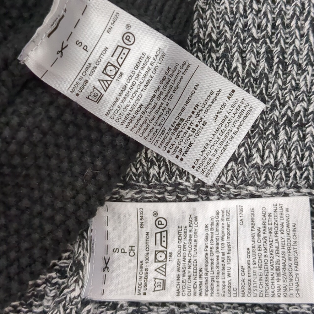 Gap Bundle Of Cotton Raglan Sleeve Cable Knit Sweaters S - Picture 10 of 11